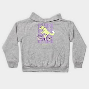 Keep Pedaling Fox Kids Hoodie